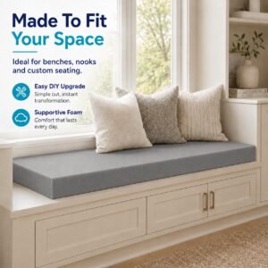 FOAM CRAFTER High Density Upholstery Grey Foam Sheet - Image 8