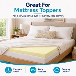 High Density Memory Foam Sheet – 5cm Thick (97.5–97.5 x 45–45cm) - Image 7