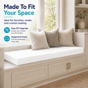 FOAM CRAFTER High Density Upholstery White Foam Sheet - Image 9
