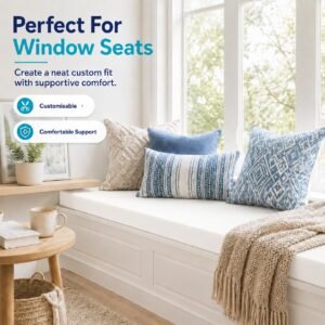 FOAM CRAFTER High Density Upholstery White Foam Sheet - Image 6