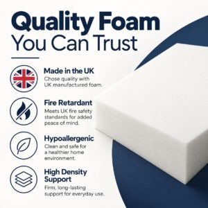 FOAM CRAFTER High Density White Firm Foam Sheet, White - Image 5