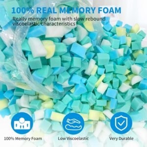 FOAM CRAFTER Multi Color Shredded Memory Foam Filling, Bean Bag Refill - Image 3