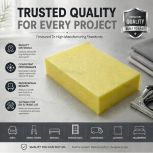 FOAM CRAFTER® Orthopedic Gel Memory Foam – Cool-Flow, Pressure-Relieving Support for Sofa Seats, Office Chairs & Pet Beds. High-Density DIY Cushion Insert for Relaxing & Daily Usage - Image 6