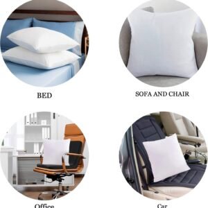 Shredded Memory Foam Cushion Inner Pad, Square Filled Cushion Insert for Sofa Bed Chair & Decorative Pillow Covers, Soft Supportive Replacement Cushion - Image 2